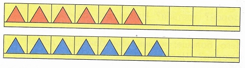 красные и синие треугольники