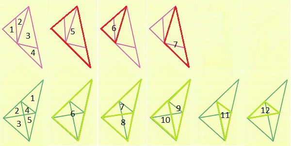 на каком чертеже треугольников больше стр 43 ответ