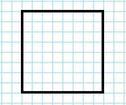 квадрат со сторонами 4 см