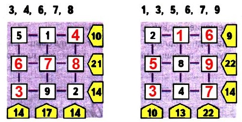 тетрадь математика 2 класс 26. Поставь в окошки заданные числа так, чтобы сумма чисел в каждом ряду была равна числу справа, а сумма чисел каждого столбца — числу, записанному внизу.