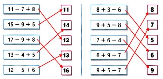 тетрадь 2 часть стр 76 математика 2 класс 101. Соедини линией карточку, на которой записано выражение, с карточкой, на которой записано его значение.