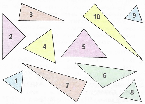 номер 4 стр 86 математика 3 класс 2 часть разбей равнобедренные треугольники на 2 группы