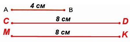 стр 43 113. Измерь длину отрезка AB. Начерти ещё 2 отрезка: отрезок CD, который на 4 см длиннее отрезка AB, и отрезок MK, который в 2 раза длиннее отрезка AB. математика 3 класс рабочая тетрадь 1 часть