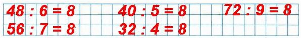 номер 149 2) число 8 в виде частного двух чисел, если делимое равно: 48, 56, 40, 32, 72. тетрадь 1 часть по математике 3 класс