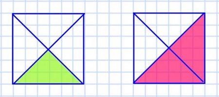 Раскрась в одном четвёртую часть квадрата, а в другом две четвёртые части квадрата стр 386 математика 4 класс