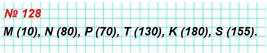 математика 5 класс номер 128. Найдите координаты точек M, N, P, T, K, S на рисунке 58.